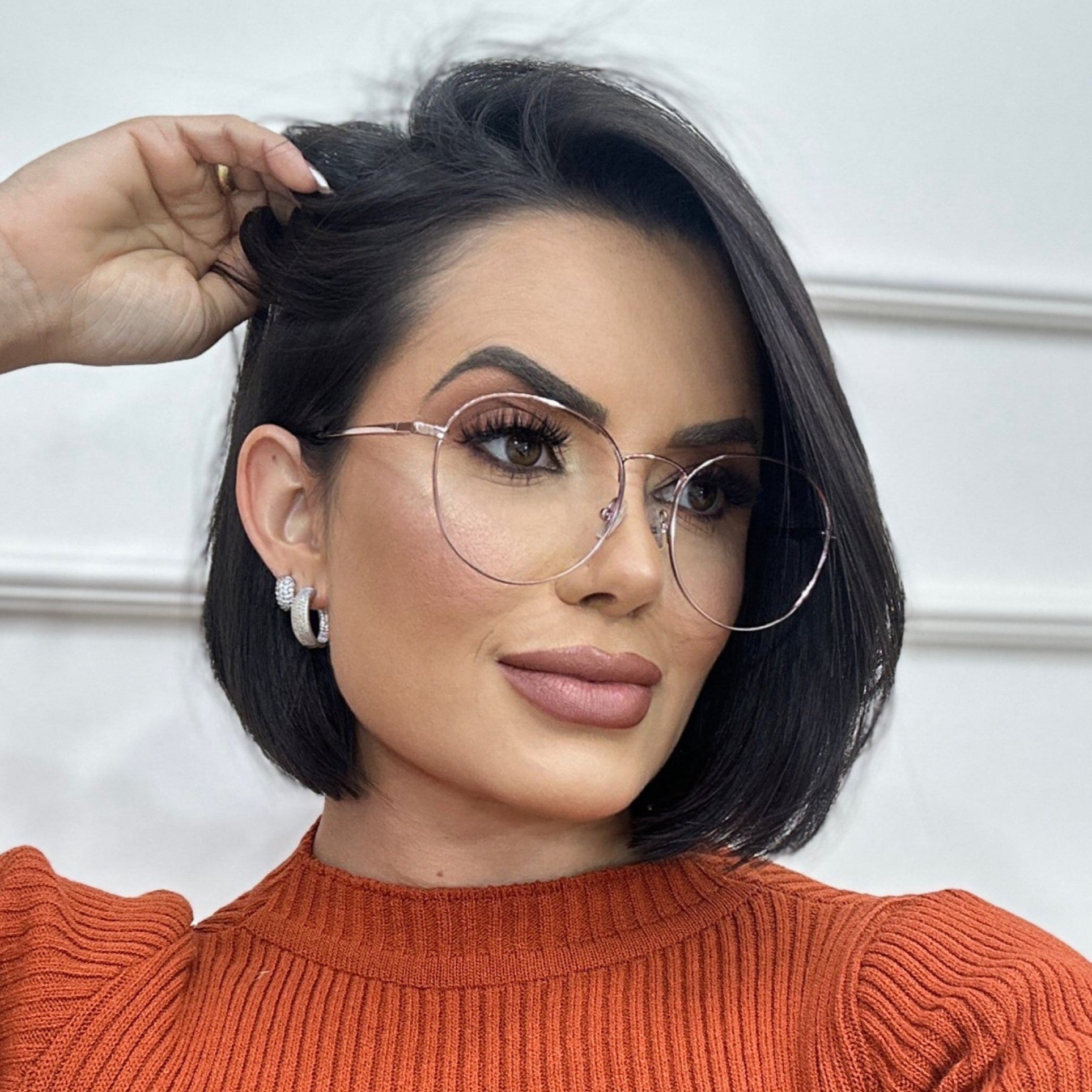 Óculos de Grau Kessy 361 Lilás Rosa Degradê